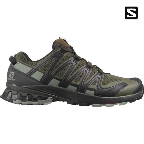 Salomon Xa Pro 3d V8 Siroke Topanky Trailove Bezecke Tenisky Panske Olivovo Zelená | SK 9JVAMD